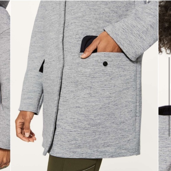 Lululemon New Form Coat - Space Grey size 2 - Picture 3 of 8